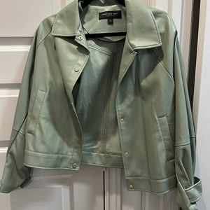 Faux leather jacket